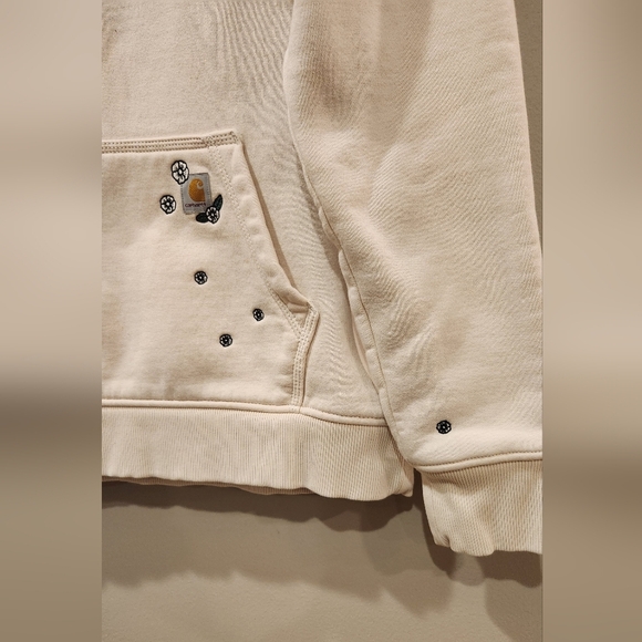 CARHARTT Relaxed Fit Flower Embroidered Hoodie - Picture 2 of 7